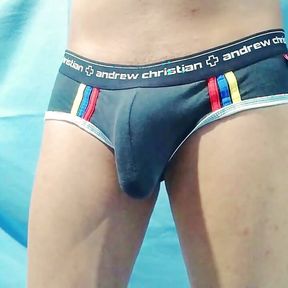 My Bulge in Low Rise Men&#039;s Pouch Brief, Underwear Bought From Ebay