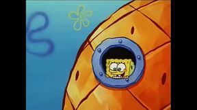 SpongeBob Blows Squidwards Back Out
