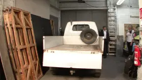 Tattooed German MILF gets pounded in the back of a truck