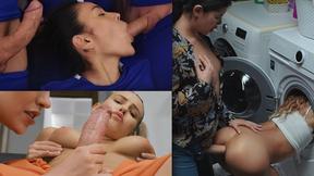 ”Real Life Futanari - Compilation - Trannies jerking off, fucking each other & explode with cum”