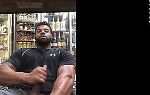 Black guy jerks off