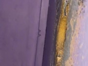 Pretty wife sucks big dick at gloryhole