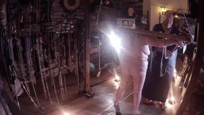 Part 1:- Lanista Bear and Domina Satana Does Wax and Fire Play.