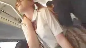 Nippon Cutie Seduced Ridden Raw on Crowded Subway Ride
