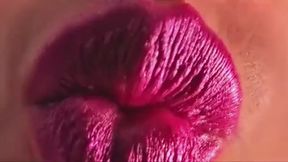 Silk Lips: Visual Caresses in Pink