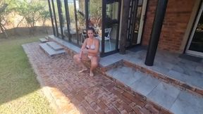 Different scenes of me dressed in a white bikini, getting used as a human toilet, piss compilation.