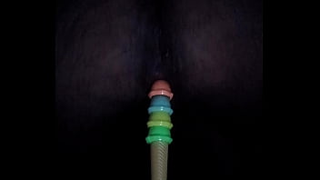 Mistcum1 enjoy medium size icecream dildo in his asshole