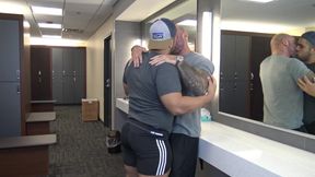 Gym locker room!