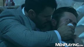 Latino Jean Franko ties up Mike De Marko and pounds his ass hard