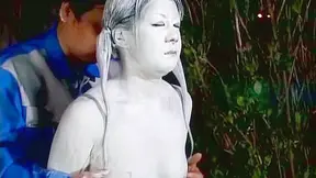 Public Painted Statue Fuck Video 10