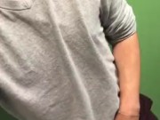 Hot guy has some quick fun on lunch break