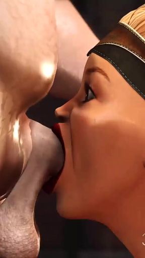 Emotional moment from &quot;Hardcore in basement. Fat man fucks hard a sexy blonde slave&quot;