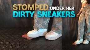 Stomped Under Her Dirty Sneakers (Close Double Version) - TamyStarly - Cock Balls Crush Trample, Shoejob, Bootjob, CBT, Ballbusting, Trampling, Stomping