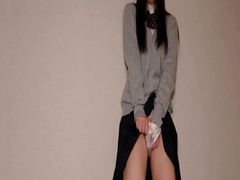 Yukino Nagasawa's sodden vagina is savored before a rock