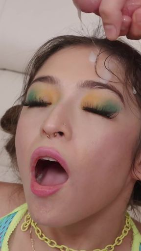 Stunning moment from &quot;Skinny Cutie Pie Amber Summer Asks Nade Nasty For Sloppy Sex&quot;