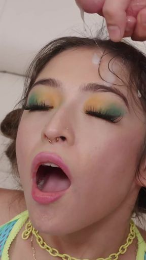 Stunning moment from &quot;Skinny Cutie Pie Amber Summer Asks Nade Nasty For Sloppy Sex&quot;