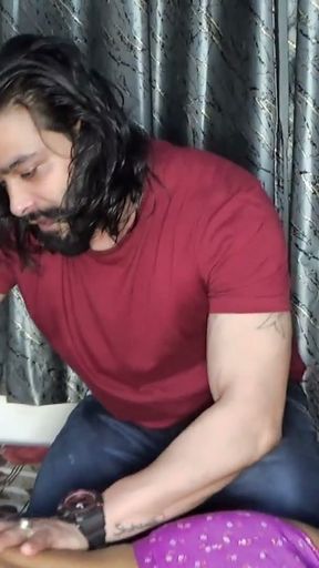 A desi beautiful girl called a masseure to her room and take a nuru massage ande finally take an extra fucking service.   Clip 1