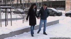 ”Curly teen sucking meat”