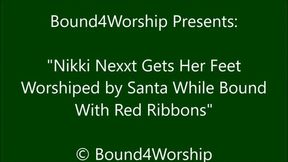 Nikki Nexxt Gets Foot Worship From Santa Claus - WMV