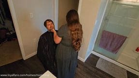 Haircut #2 - Naked Barber Wife