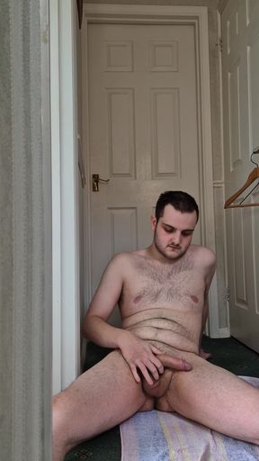 Josh jerking and playing with his boner