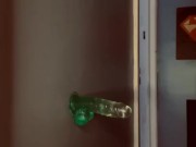 1st time recording dildo going in my asshole