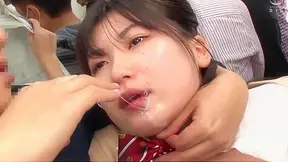 Big-Busted Japanese Teacher Fucked Raw in Hot Public Threesome