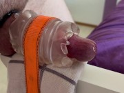 Cumming with my Fleshlight Quickshot - Premature Orgasm