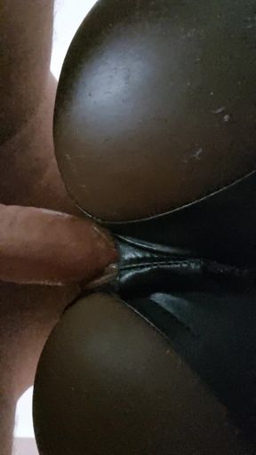 Leather Sextoy Banging