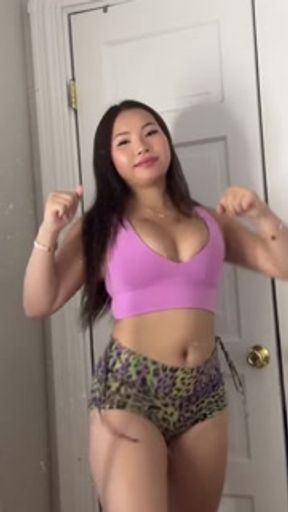 Asian Pornstar Accidentally Showed Too Much on Tiktok.