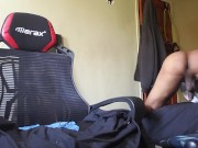 Ass twerking big booty male slut