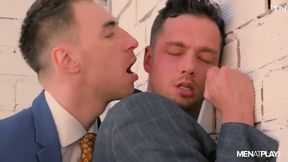 Men In Suit In An Intimate Moment