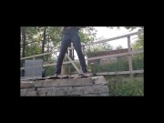 FTM Standing Fire Pit Pee Spray