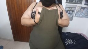 Big booty &amp; big tits bhabhi chubby girl needs to play but there is no one to play with