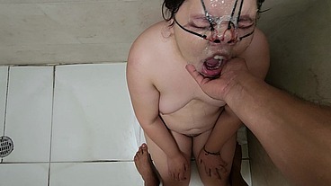 My owner gives me piss to drink and humiliates me like his submissive slave that I am