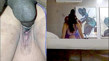 Cuckold husband films his huge as wife moaning loud and almost screaming having amazing epic orgams with big, thick and black cock