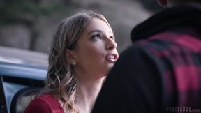 Kristen Scott: Outdoor teen gets pounded by a huge cock