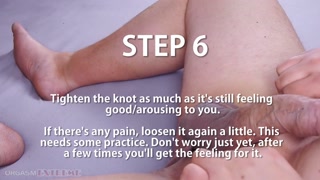 Cock And Ball Bondage Tutorial - Easy Guide How To Tie Cock &amp; Balls With Shoelace &amp; Satisfyer Orgasm