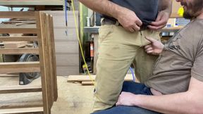 Seattle Dad and Buck. Hairy Bear DILF Daddy Blowjobs at Work FULL VIDEO