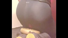 Muscle Butt Sheer Tights Butt Session Exposing Prostate Milking Session