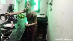 Indian Couple Fucking in Kitchen