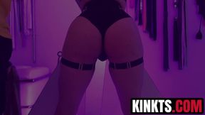 Beautiful Kasey Kei submits to King Noire for rough anal punishment