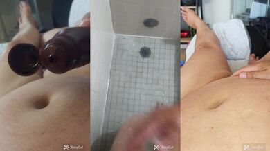 Belly button filled with chocolate syrup then my wet fingers after I came
