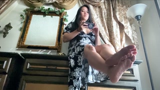 Goddess Mara Ignoring you while I'm on My Phone... [Foot Fetish POV Kink]