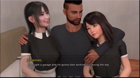 Grandmas House - Johannes Fucked Elizabeth... Shizuka and Asami Spend Some Time With Johannes