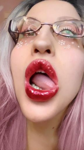 ASMR Findom Gooning Worship My Glossy Lips While Your Wallet Empties