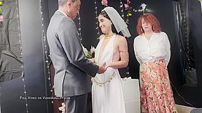 Group Sex At Her Wedding - Bride Bred At The Altar