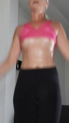 Sweat Cardio and Gushing Pussy