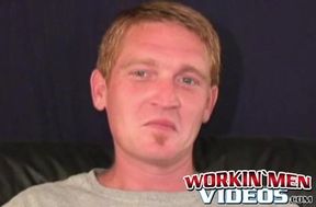 Rough stud strips naked to stroke himself solo until he cums