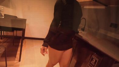 Latina stepdaughter sucks big dick while watching movies and then rides it hard